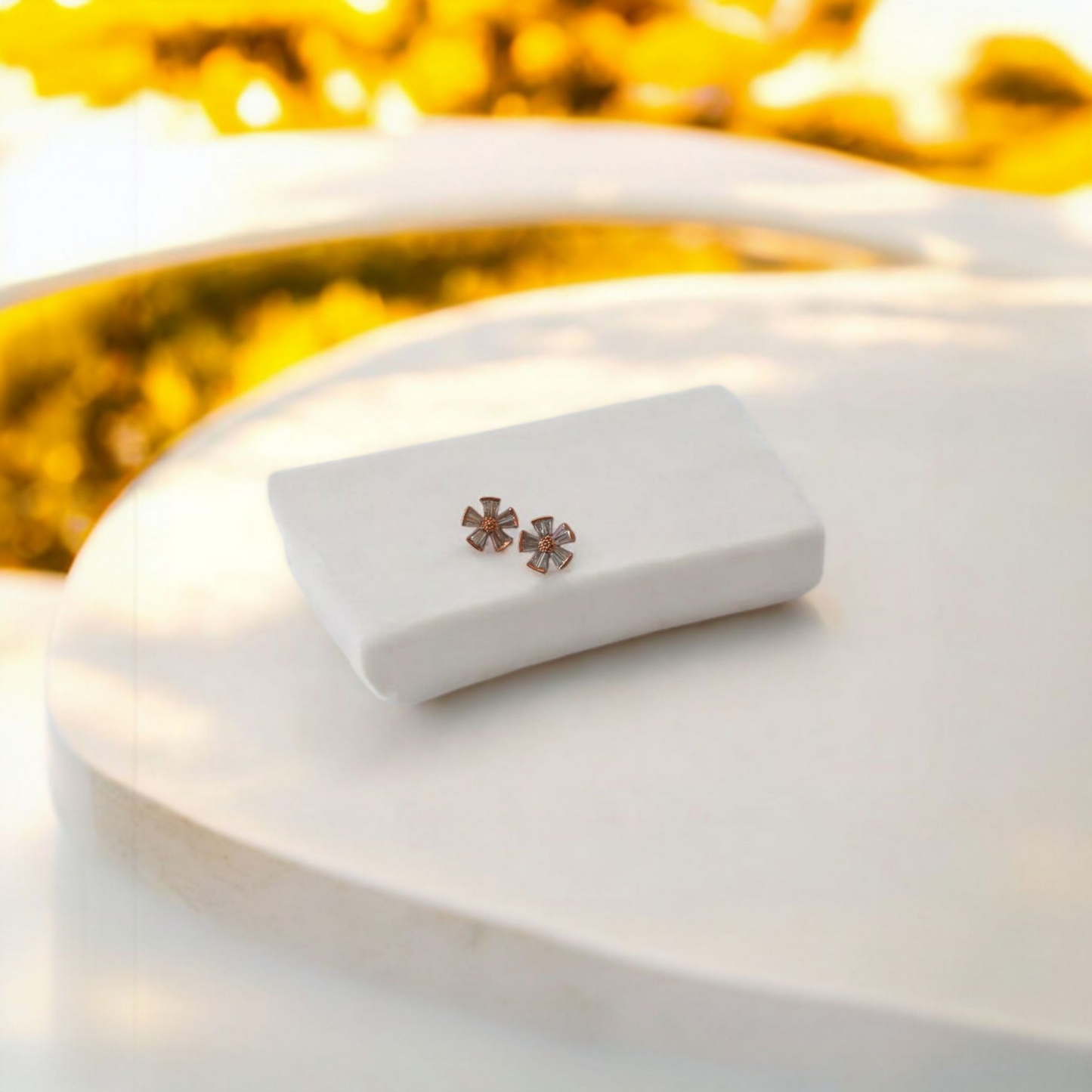 Floral Stud Earrings – Elegant Flower Design for Everyday Glam | Indivya