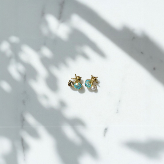 Elegant Imitation Shell Earrings – Boho Beach Dangle Jewelry for Women