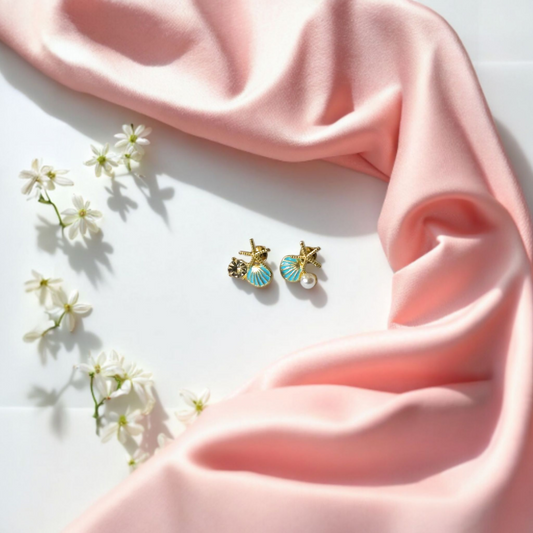 Elegant Imitation Shell Earrings – Boho Beach Dangle Jewelry for Women